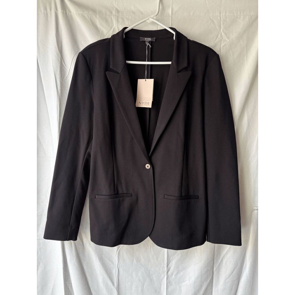 NYDJ Ponte Blazer in Black Size Large